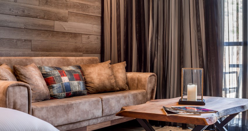 Kedem Hotel Tirat Carmel - Forest Blue Living Room